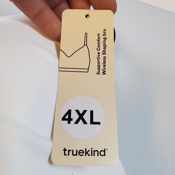 Supportive Comfort Wireless Shaping Bra Size 4XL NWT Womens Shapewear White - Picture 4 of 12